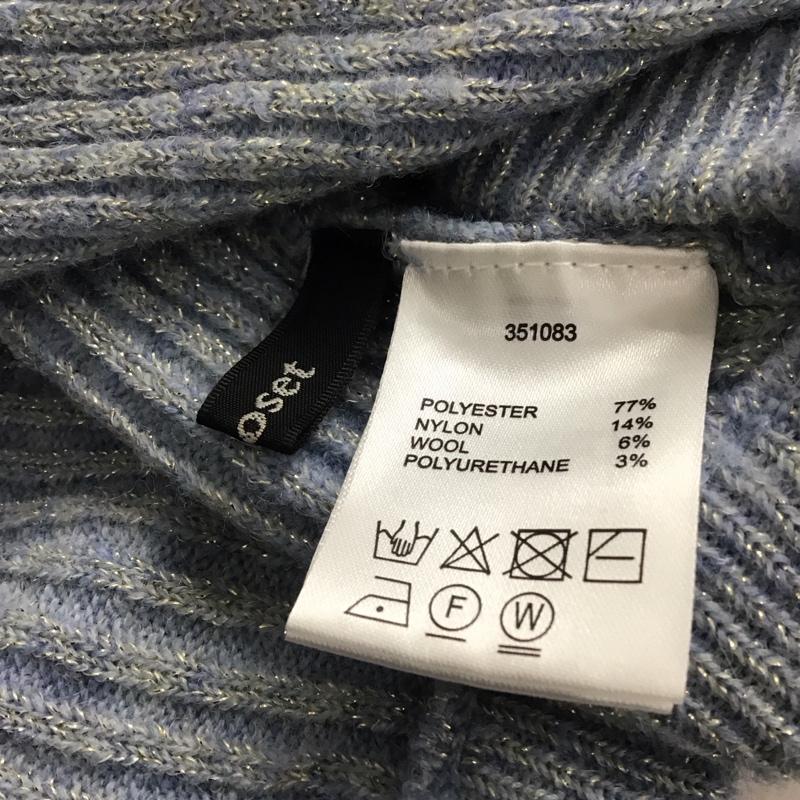 ダブルクローゼット w closet カーディガン 長袖 長袖カーディガン ショート丈 無地 水色 / ライトブルー /  レディース USED 古着 中古 10145110