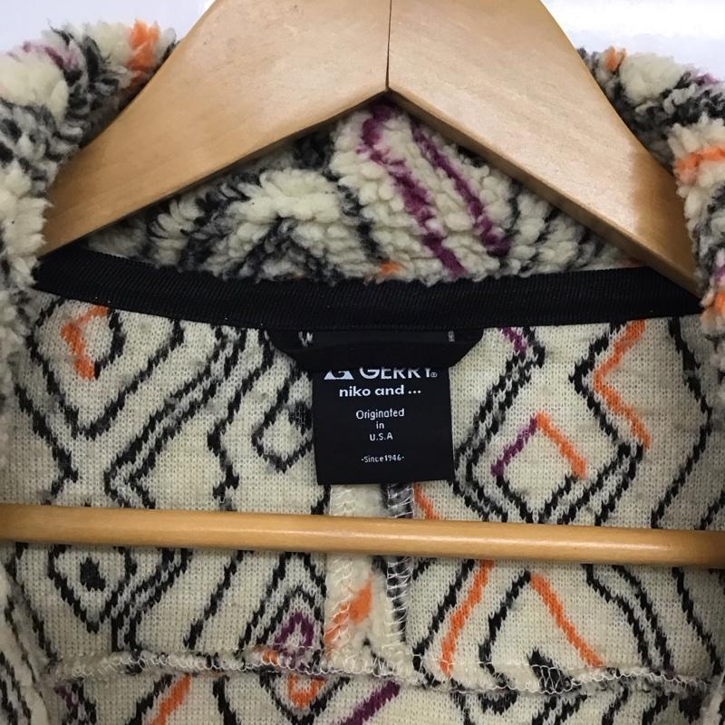 ジェリー GERRY ジャケット、上着 ジャケット、ブレザー ジップアップフリースジャケット アウター スタンドカラー 50cm ロゴ、文字 マルチカラー / マルチカラー /  レディース USED 古着 中古 10145115