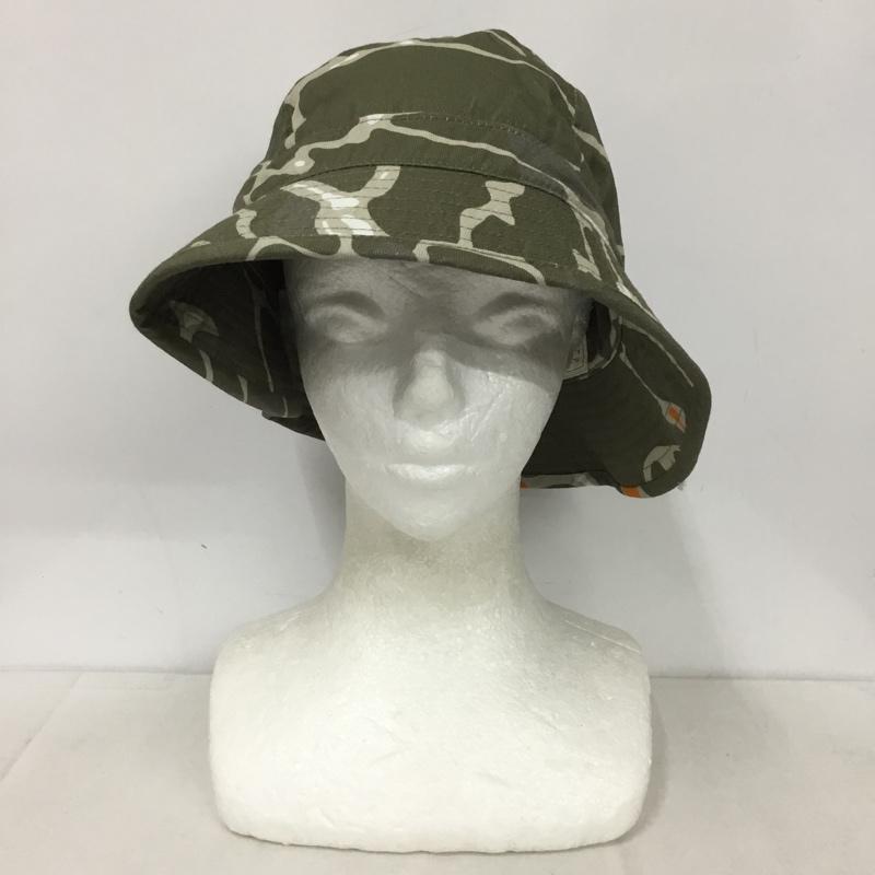 マナスタッシュ MANASTASH 帽子 ハット MHAK LITHIUM HAT 総柄 カーキ / カーキ / X 橙 / オレンジ /  メンズ USED 古着 中古 10145201