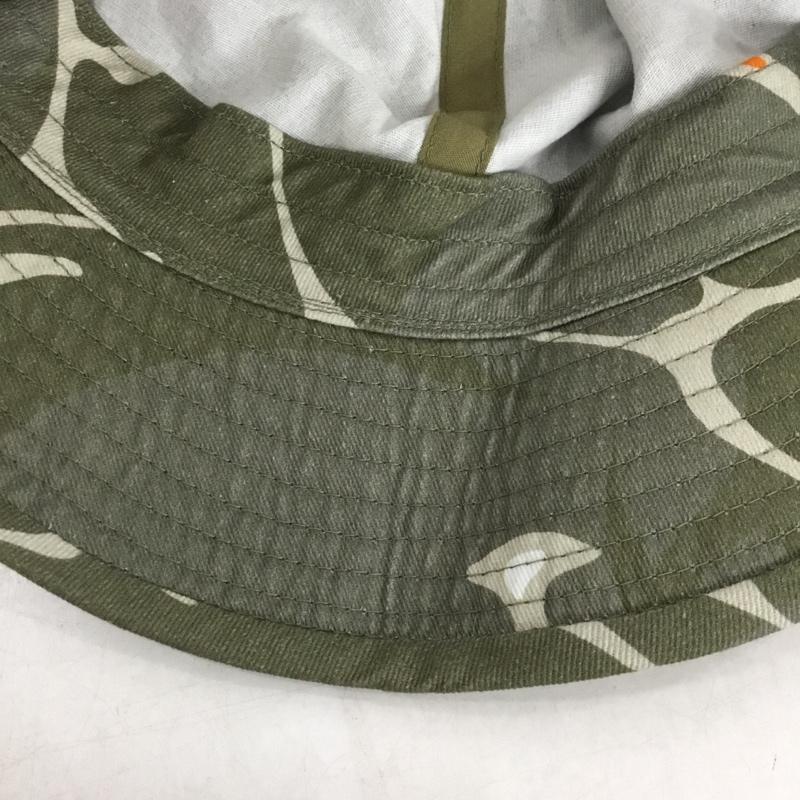 マナスタッシュ MANASTASH 帽子 ハット MHAK LITHIUM HAT 総柄 カーキ / カーキ / X 橙 / オレンジ /  メンズ USED 古着 中古 10145201
