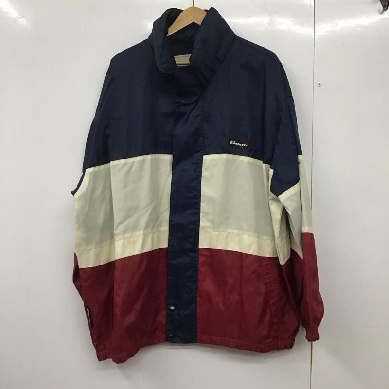 古着 USED ジャケット、上着 ジャケット、ブレザー BEAR ナイロンジャケット L ロゴ、文字 紺 / ネイビー / X 白 / ホワイト / X えんじ / ワインレッド /  メンズ USED 古着 中古 10145209
