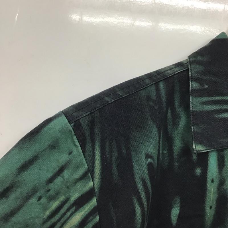 エクストララージ XLARGE シャツ、ブラウス 半袖 01192403 ALIEN エイリアン 40周年 ワークシャツ M ロゴ、文字 黒 / ブラック / X 緑 / グリーン /  メンズ USED 古着 中古 10145223