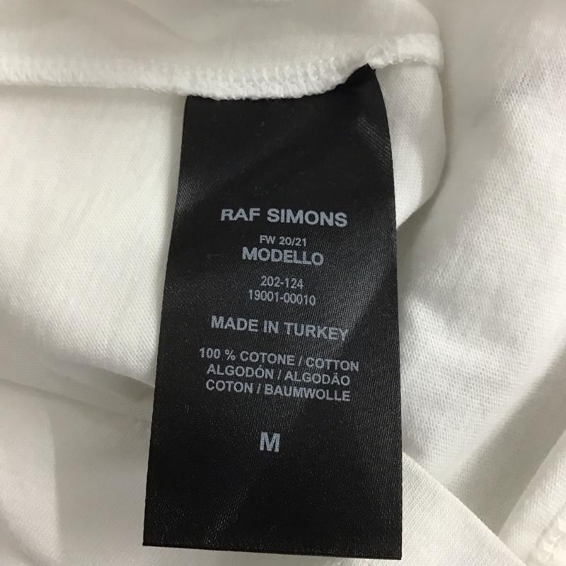 ラフシモンズ RAF SIMONS Tシャツ 半袖 Tour T-Shirt ツアーTシャツ バックプリント M ロゴ、文字 白 / ホワイト /  メンズ USED 古着 中古 10145226
