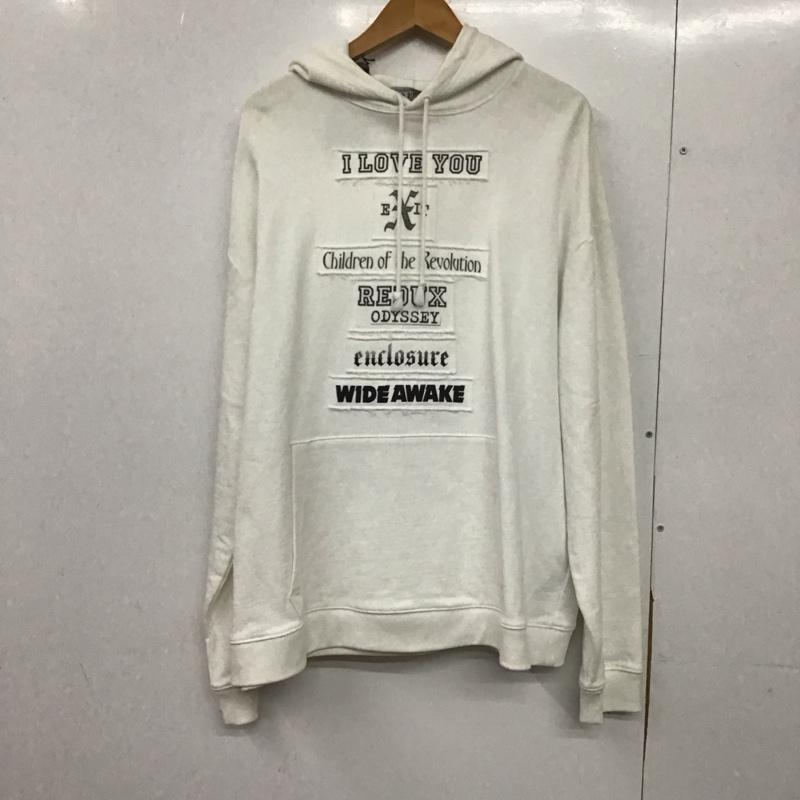 ラフシモンズ RAF SIMONS パーカー 長袖 211-M163A-19003-0010 REGULAR FIT HOODIE I LOVE YOU プルオーバー タグ付き M ロゴ、文字 白 / ホワイト /  メンズ USED 古着 中古 10145236