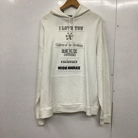 ラフシモンズ RAF SIMONS パーカー 長袖 211-M163A-19003-0010 REGULAR FIT HOODIE I LOVE YOU プルオーバー タグ付き M ロゴ、文字 白 / ホワイト /  メンズ USED 古着 中古 10145236