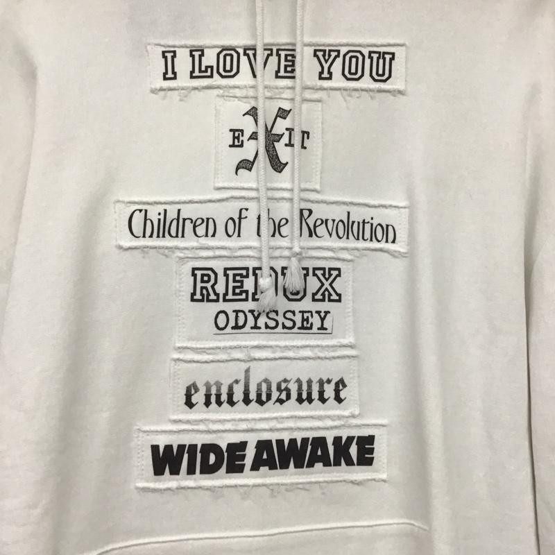 ラフシモンズ RAF SIMONS パーカー 長袖 211-M163A-19003-0010 REGULAR FIT HOODIE I LOVE YOU プルオーバー タグ付き M ロゴ、文字 白 / ホワイト /  メンズ USED 古着 中古 10145236