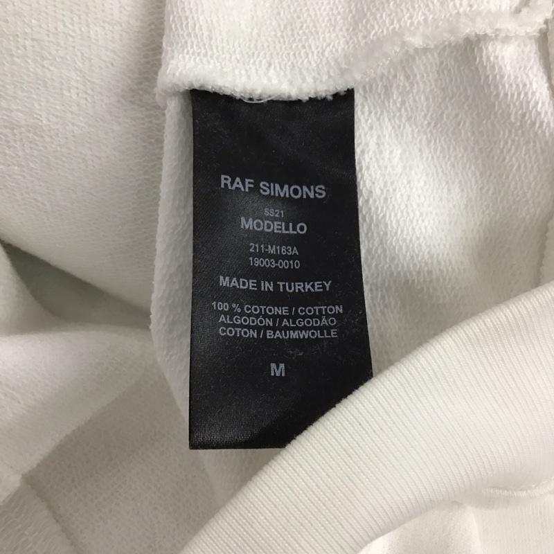ラフシモンズ RAF SIMONS パーカー 長袖 211-M163A-19003-0010 REGULAR FIT HOODIE I LOVE YOU プルオーバー タグ付き M ロゴ、文字 白 / ホワイト /  メンズ USED 古着 中古 10145236
