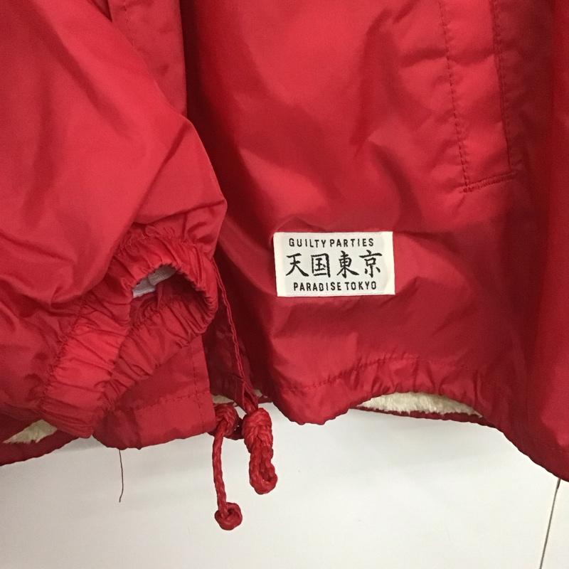 ギルティーパーティーズ GUILTYPARTIES ジャケット、上着 ジャケット、ブレザー ナイロンジャケット カジュアルジャケット アウター XXL ロゴ、文字 赤 / レッド /  メンズ USED 古着 中古 10145252