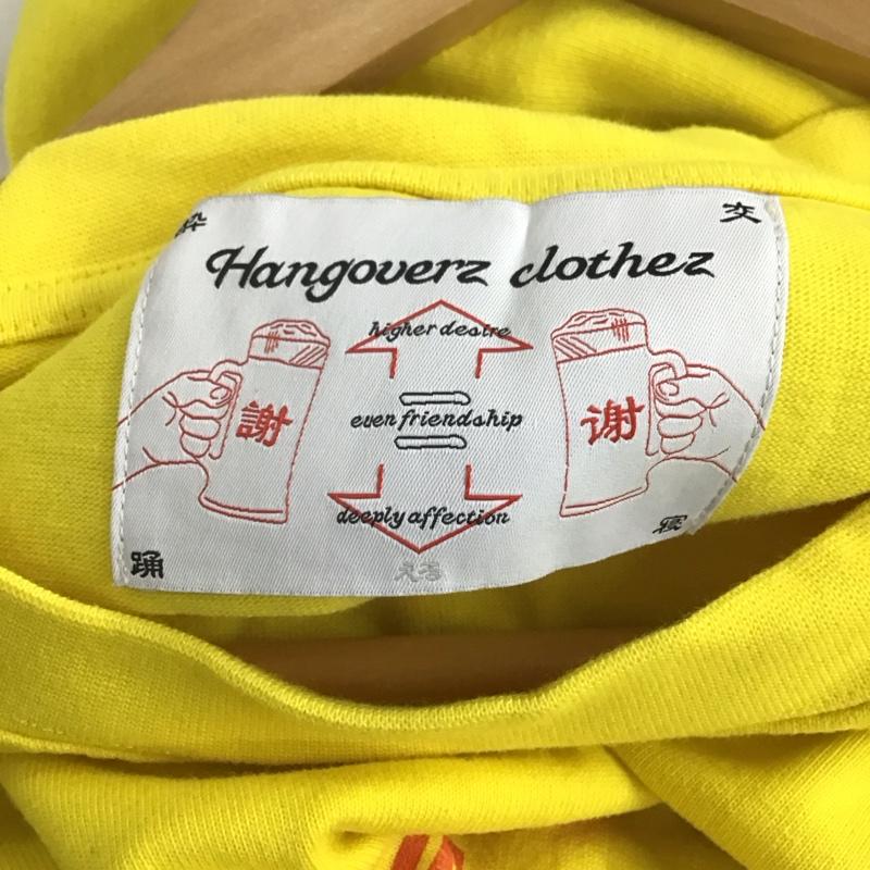 ハングオーバーズ Hangoverz カットソー 長袖 長袖カットソー プリントカットソー クルーネック プリント 黄 / イエロー /  メンズ USED 古着 中古 10145255