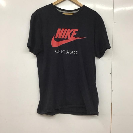 ナイキ NIKE Tシャツ 半袖 半袖カットソー プリントTシャツ クルーネックカットソー L ロゴ、文字 ダークグレー / ダークグレー /  メンズ USED 古着 中古 10145271