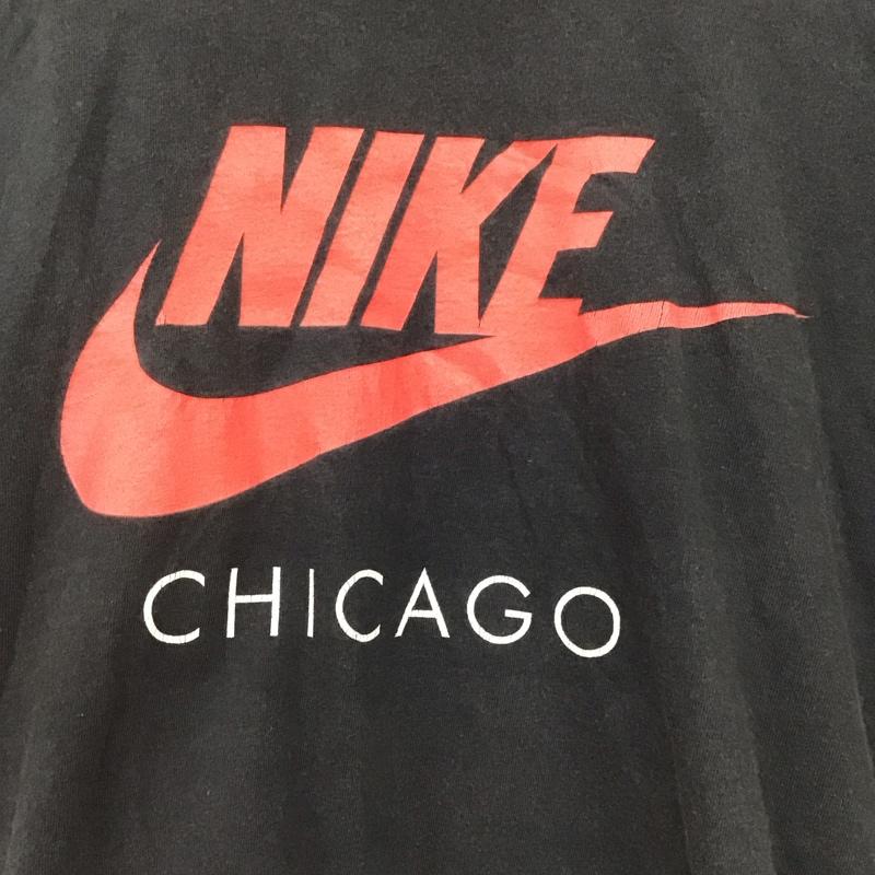 ナイキ NIKE Tシャツ 半袖 半袖カットソー プリントTシャツ クルーネックカットソー L ロゴ、文字 ダークグレー / ダークグレー /  メンズ USED 古着 中古 10145271