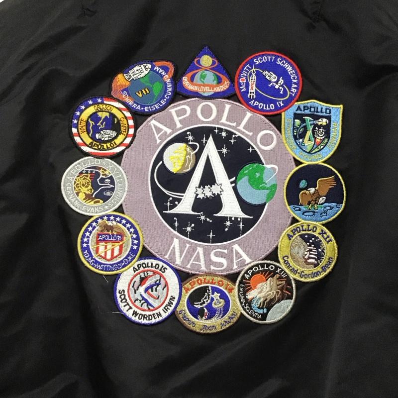 アルファインダストリー Alpha Industries ジャケット、上着 ジャンパー、ブルゾン ジップアップジャケット ナイロンジャケット アウター M ロゴ、文字 黒 / ブラック /  メンズ USED 古着 中古 10145281
