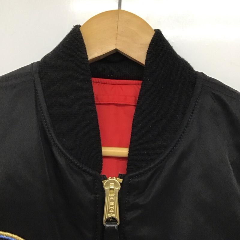 アルファインダストリー Alpha Industries ジャケット、上着 ジャンパー、ブルゾン ジップアップジャケット ナイロンジャケット アウター M ロゴ、文字 黒 / ブラック /  メンズ USED 古着 中古 10145281