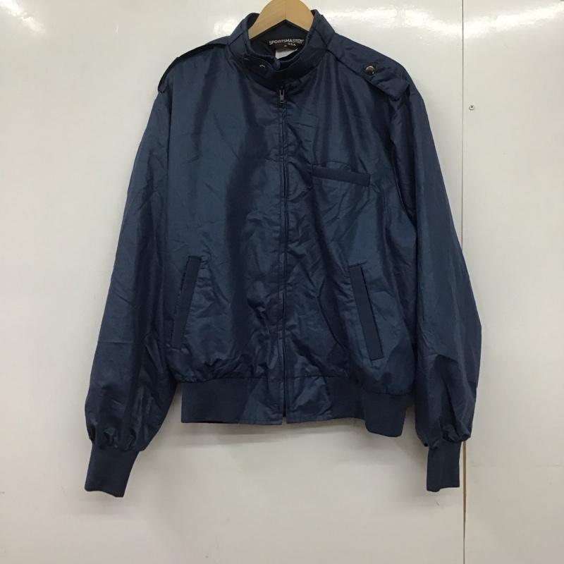 古着 USED ジャケット、上着 ジャンパー、ブルゾン ジップアップジャケット ナイロンジャケット アウター 古着 XL 無地 青 / ブルー /  メンズ USED 古着 中古 10145283