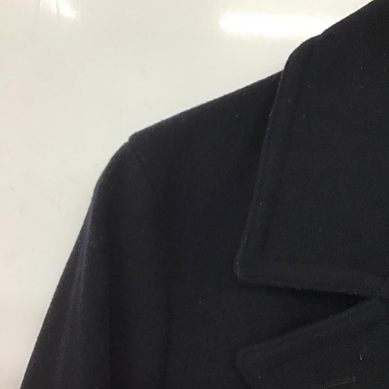 ナノユニバース nano・universe コート コート一般 ピーコート アウター ダブル M 無地 紺 / ネイビー /  メンズ USED 古着 中古 10145284