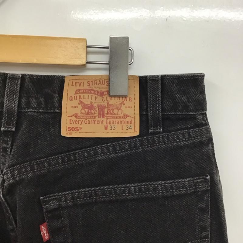 リーバイストラウスアンドコー Levi Strauss & co. パンツ デニム、ジーンズ デニムパンツ ワイドパンツ カジュアルパンツ 33インチ 無地 黒 / ブラック /  メンズ USED 古着 中古 10145285