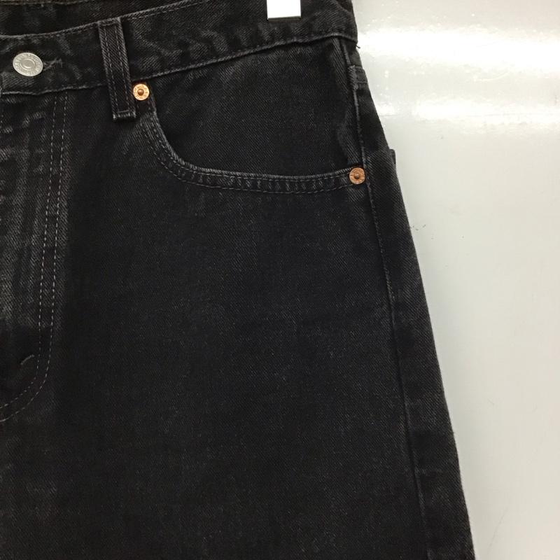 リーバイストラウスアンドコー Levi Strauss & co. パンツ デニム、ジーンズ デニムパンツ ワイドパンツ カジュアルパンツ 33インチ 無地 黒 / ブラック /  メンズ USED 古着 中古 10145285