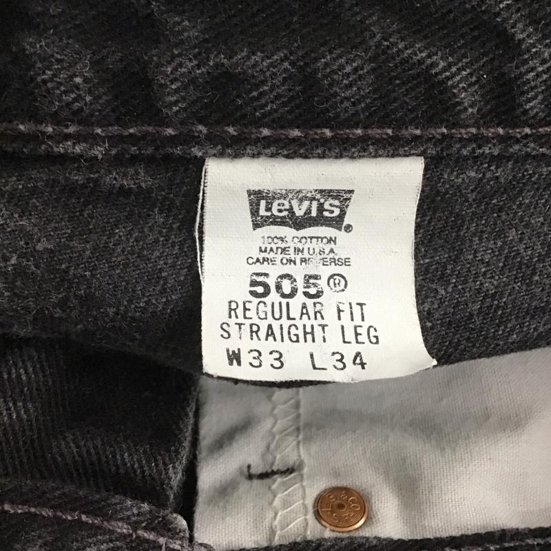 リーバイストラウスアンドコー Levi Strauss & co. パンツ デニム、ジーンズ デニムパンツ ワイドパンツ カジュアルパンツ 33インチ 無地 黒 / ブラック /  メンズ USED 古着 中古 10145285