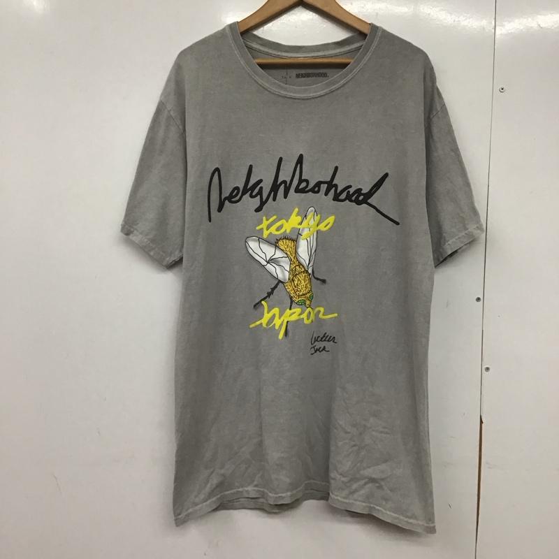 ネイバーフッド NEIGHBORHOOD Tシャツ 半袖 半袖カットソー プリントTシャツ クルーネックカットソー L プリント 灰 / グレー /  メンズ USED 古着 中古 10145292