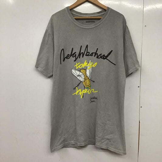ネイバーフッド NEIGHBORHOOD Tシャツ 半袖 半袖カットソー プリントTシャツ クルーネックカットソー L プリント 灰 / グレー /  メンズ USED 古着 中古 10145292