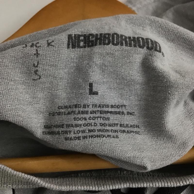 ネイバーフッド NEIGHBORHOOD Tシャツ 半袖 半袖カットソー プリントTシャツ クルーネックカットソー L プリント 灰 / グレー /  メンズ USED 古着 中古 10145292