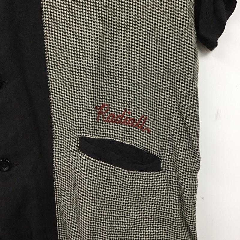 ラディアル RADIALL シャツ、ブラウス 半袖 半袖シャツ プリントシャツ ポケットシャツ M チェック 黒 / ブラック /  メンズ USED 古着 中古 10145293