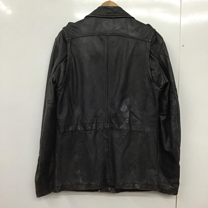 ディーゼル DIESEL ジャケット、上着 ジャケット、ブレザー レザージャケット フロントボタン ロングコート L 無地 黒 / ブラック /  メンズ USED 古着 中古 10145299