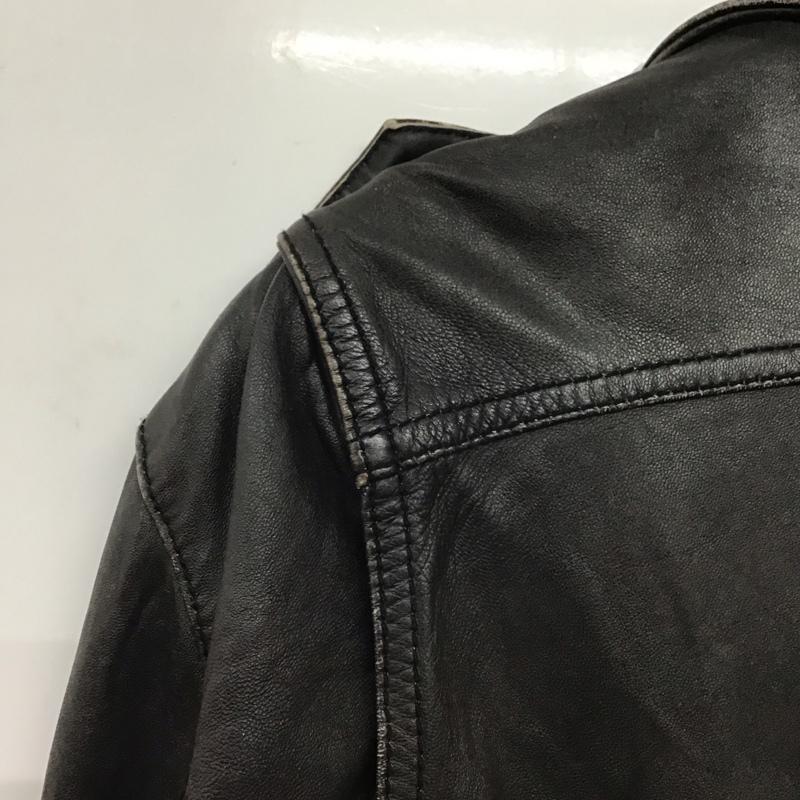 ディーゼル DIESEL ジャケット、上着 ジャケット、ブレザー レザージャケット フロントボタン ロングコート L 無地 黒 / ブラック /  メンズ USED 古着 中古 10145299