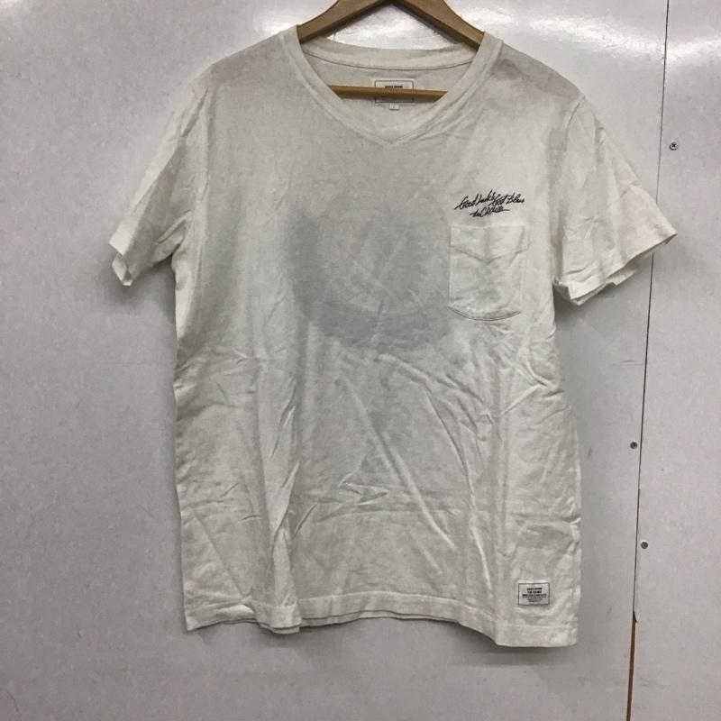 クライミー CRIMIE Tシャツ 半袖 半袖カットソー Vネック プリントTシャツ L 無地 白 / ホワイト /  メンズ USED 古着 中古 10145300