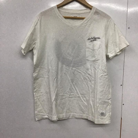 クライミー CRIMIE Tシャツ 半袖 半袖カットソー Vネック プリントTシャツ L 無地 白 / ホワイト /  メンズ USED 古着 中古 10145300