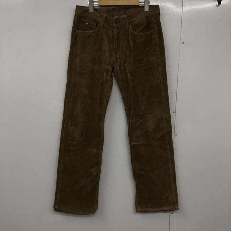 トミーヒルフィガー TOMMY HILFIGER パンツ デニム、ジーンズ コーデュロイパンツ スリムパンツ カジュアルパンツ ストレッチパンツ 32インチ 無地 茶 / ブラウン /  メンズ USED 古着 中古 10145307