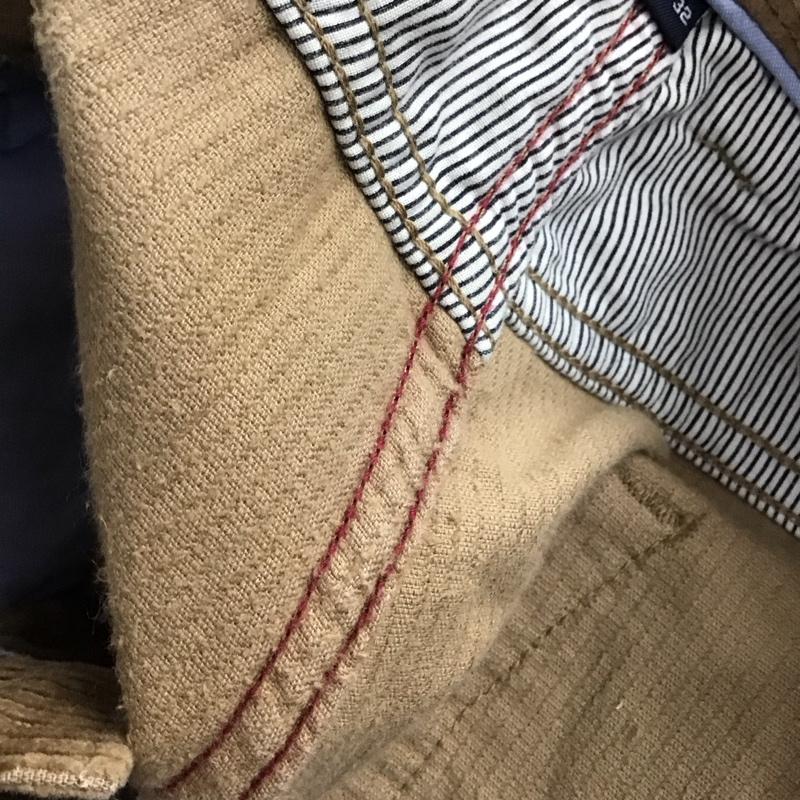 トミーヒルフィガー TOMMY HILFIGER パンツ デニム、ジーンズ コーデュロイパンツ スリムパンツ カジュアルパンツ ストレッチパンツ 32インチ 無地 茶 / ブラウン /  メンズ USED 古着 中古 10145307