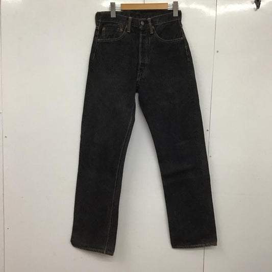スカルジーンズ SKULLJEANS パンツ デニム、ジーンズ デニムパンツ ワイドパンツ カジュアルパンツ 28インチ 無地 黒 / ブラック /  メンズ USED 古着 中古 10145335