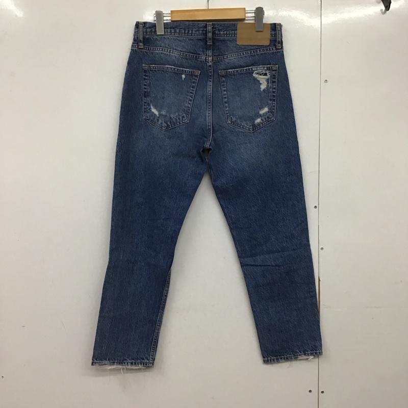 ザラ ZARA パンツ デニム、ジーンズ デニムパンツ スリムパンツ カジュアルパンツ 38インチ ダメージ加工 インディゴ / インディゴ /  メンズ USED 古着 中古 10145337
