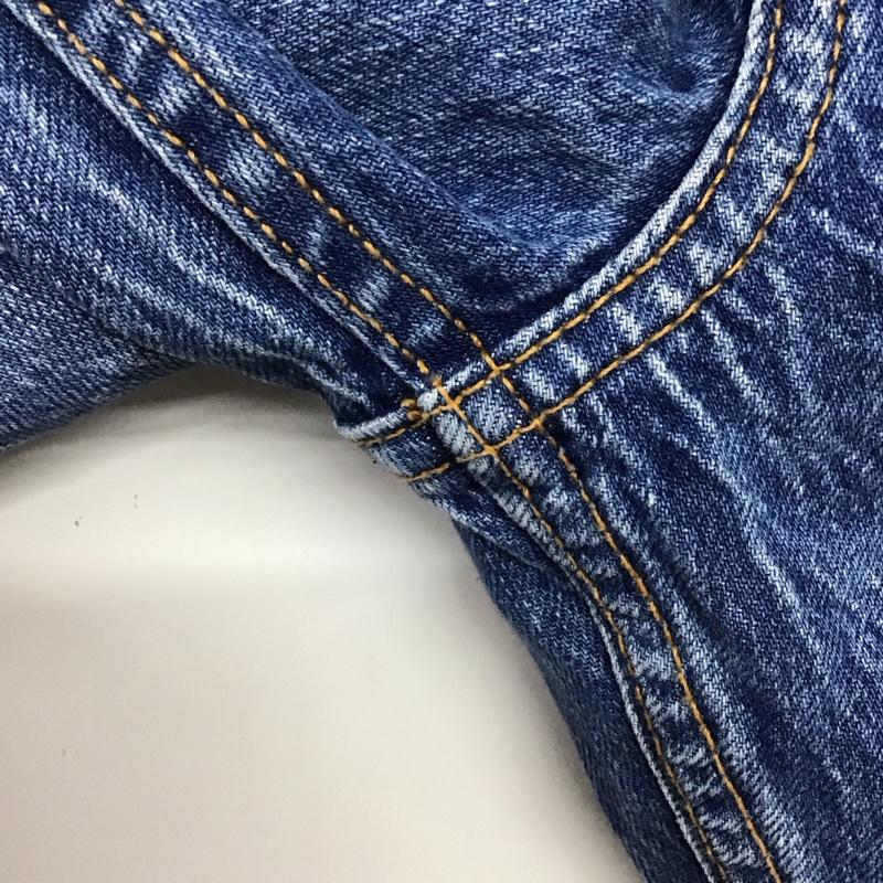 ザラ ZARA パンツ デニム、ジーンズ デニムパンツ スリムパンツ カジュアルパンツ 38インチ ダメージ加工 インディゴ / インディゴ /  メンズ USED 古着 中古 10145337