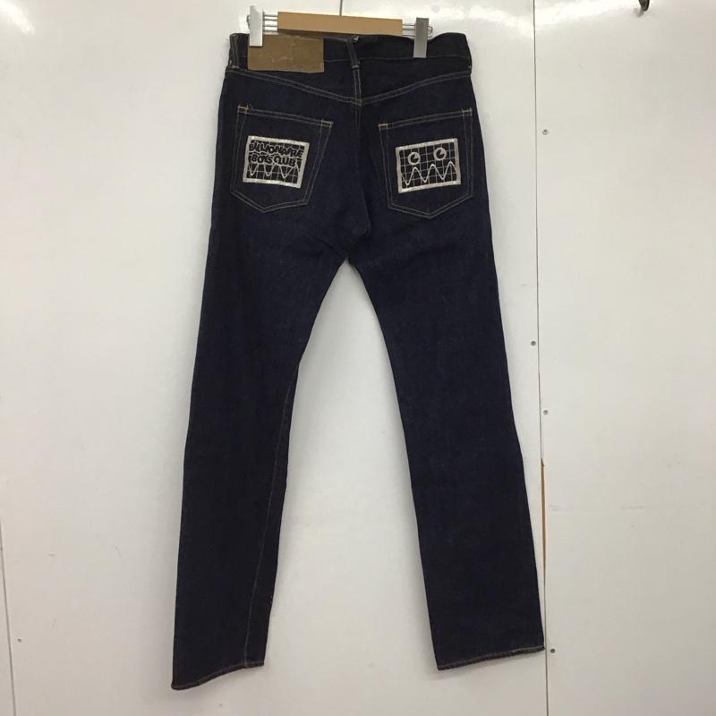 ビリオネア・ボーイズ・クラブ BILLIONAIRE BOYS CLUB パンツ デニム、ジーンズ デニムパンツ スリムパンツ カジュアルパンツ 28インチ ロゴ、文字 インディゴ / インディゴ /  メンズ USED 古着 中古 10145338