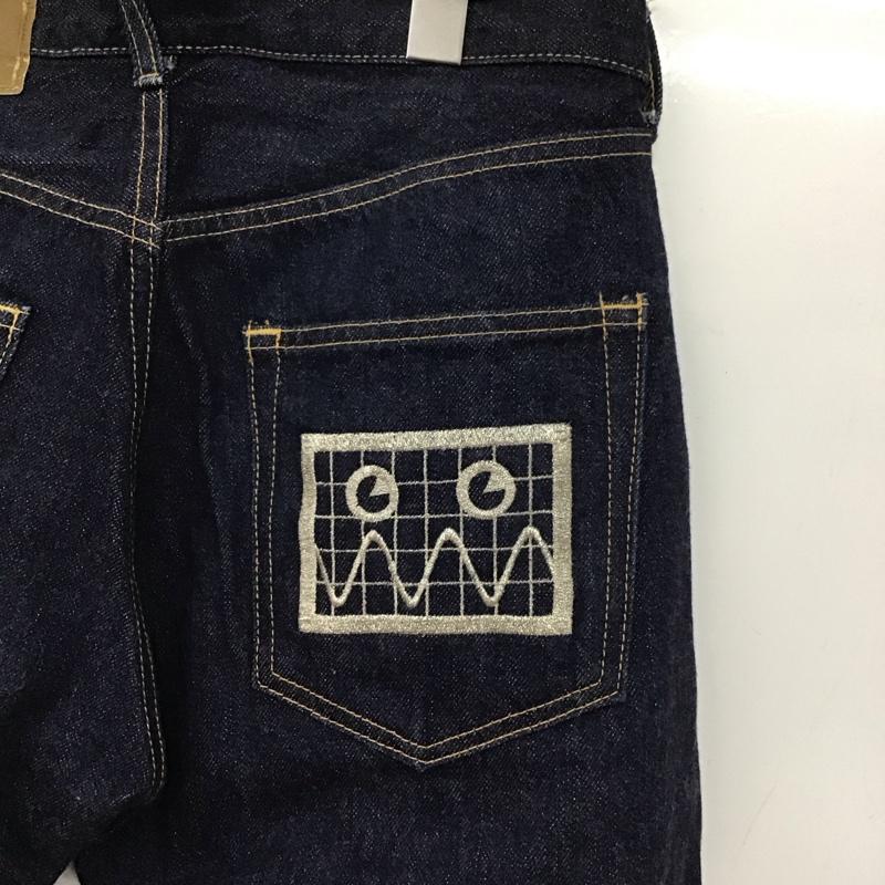 ビリオネア・ボーイズ・クラブ BILLIONAIRE BOYS CLUB パンツ デニム、ジーンズ デニムパンツ スリムパンツ カジュアルパンツ 28インチ ロゴ、文字 インディゴ / インディゴ /  メンズ USED 古着 中古 10145338