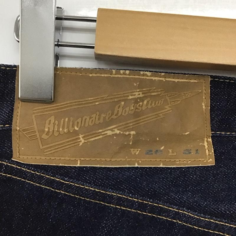 ビリオネア・ボーイズ・クラブ BILLIONAIRE BOYS CLUB パンツ デニム、ジーンズ デニムパンツ スリムパンツ カジュアルパンツ 28インチ ロゴ、文字 インディゴ / インディゴ /  メンズ USED 古着 中古 10145338