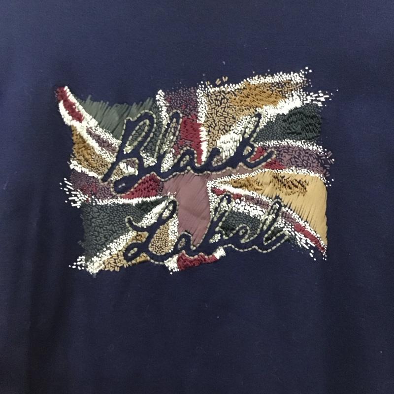 ブラックレーベルクレストブリッジ BLACK LABEL CRESTBRIDGE Tシャツ 半袖 半袖カットソー プリントTシャツ クルーネックカットソー L ロゴ、文字 紺 / ネイビー /  メンズ USED 古着 中古 10145342