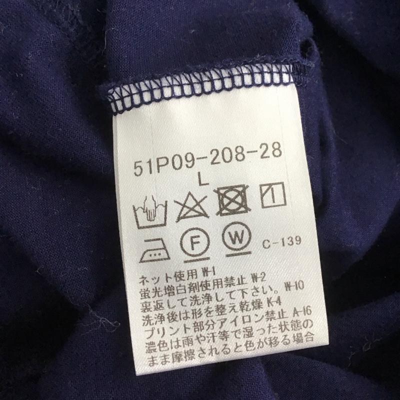 ブラックレーベルクレストブリッジ BLACK LABEL CRESTBRIDGE Tシャツ 半袖 半袖カットソー プリントTシャツ クルーネックカットソー L ロゴ、文字 紺 / ネイビー /  メンズ USED 古着 中古 10145342