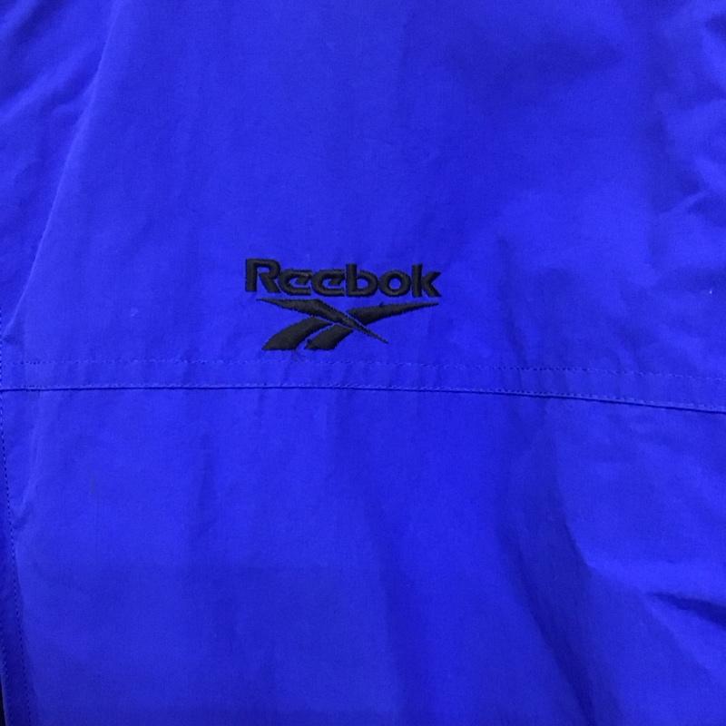 リーボック Reebok ジャケット、上着 ジャンパー、ブルゾン ジップアップジャケット ナイロンジャケット アウター L ロゴ、文字 青 / ブルー /  メンズ USED 古着 中古 10145348