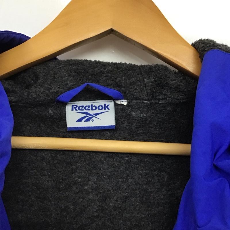 リーボック Reebok ジャケット、上着 ジャンパー、ブルゾン ジップアップジャケット ナイロンジャケット アウター L ロゴ、文字 青 / ブルー /  メンズ USED 古着 中古 10145348