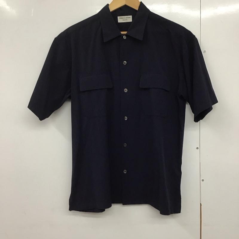フリークスストア FREAK S STORE シャツ、ブラウス 半袖 半袖シャツ 無地シャツ ポケットシャツ M 無地 紺 / ネイビー /  メンズ USED 古着 中古 10145366