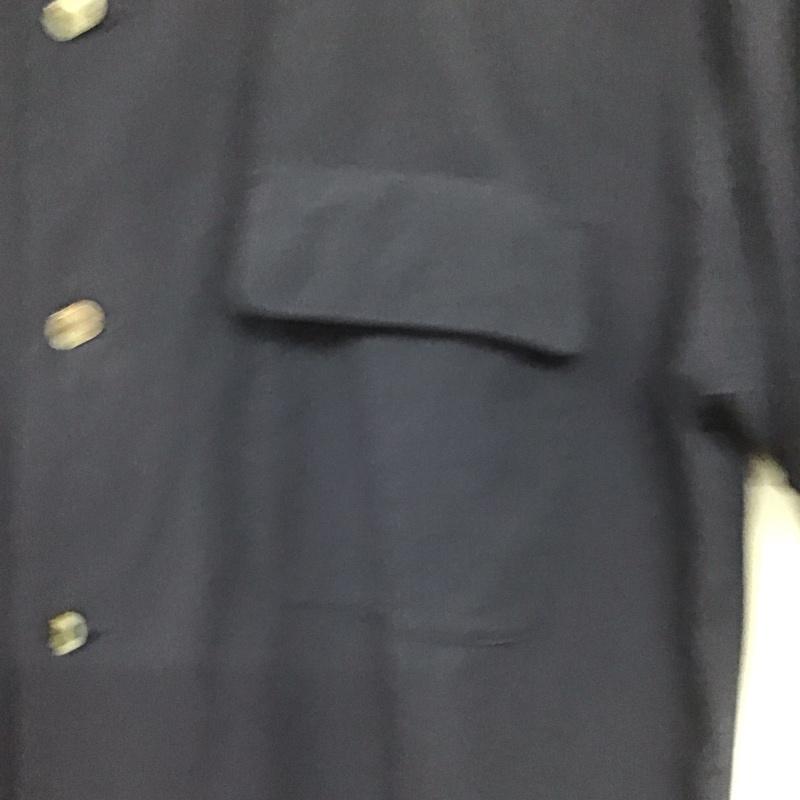 フリークスストア FREAK S STORE シャツ、ブラウス 半袖 半袖シャツ 無地シャツ ポケットシャツ M 無地 紺 / ネイビー /  メンズ USED 古着 中古 10145366