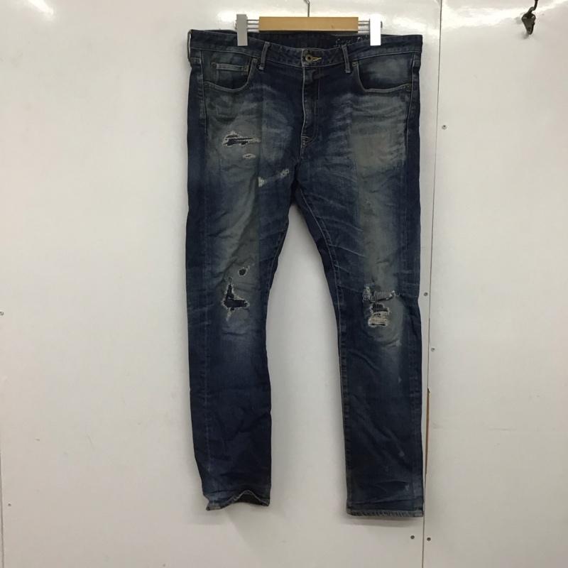 ジャパンブルージーンズ JAPAN BLUE JEANS パンツ デニム、ジーンズ デニムパンツ スリムパンツ カジュアルパンツ ストレッチパンツ XL ダメージ加工 インディゴ / インディゴ /  メンズ USED 古着 中古 10145368