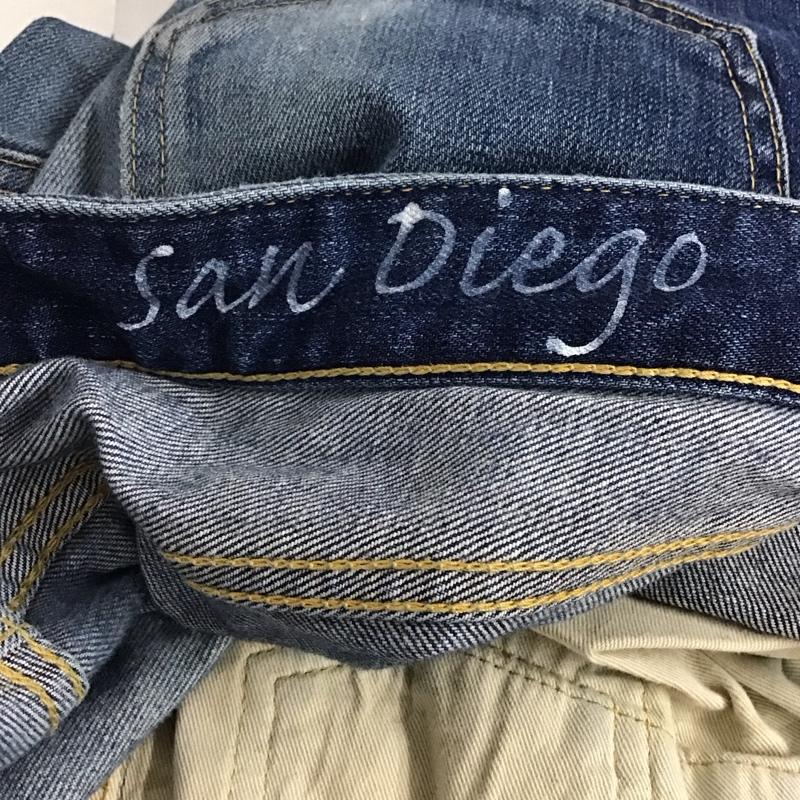 ジャパンブルージーンズ JAPAN BLUE JEANS パンツ デニム、ジーンズ デニムパンツ スリムパンツ カジュアルパンツ ストレッチパンツ XL ダメージ加工 インディゴ / インディゴ /  メンズ USED 古着 中古 10145368
