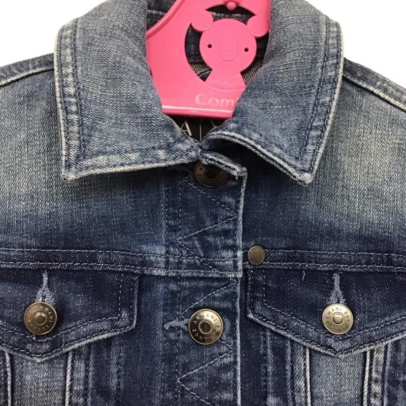 アルマーニエクスチェンジ ARMANI EXCHANGE ジャケット、上着 ジャケット、ブレザー デニムジャケット Gジャン アウター カジュアルジャケット 無地 インディゴ / インディゴ /  ボーイズ USED 古着 中古 10145395