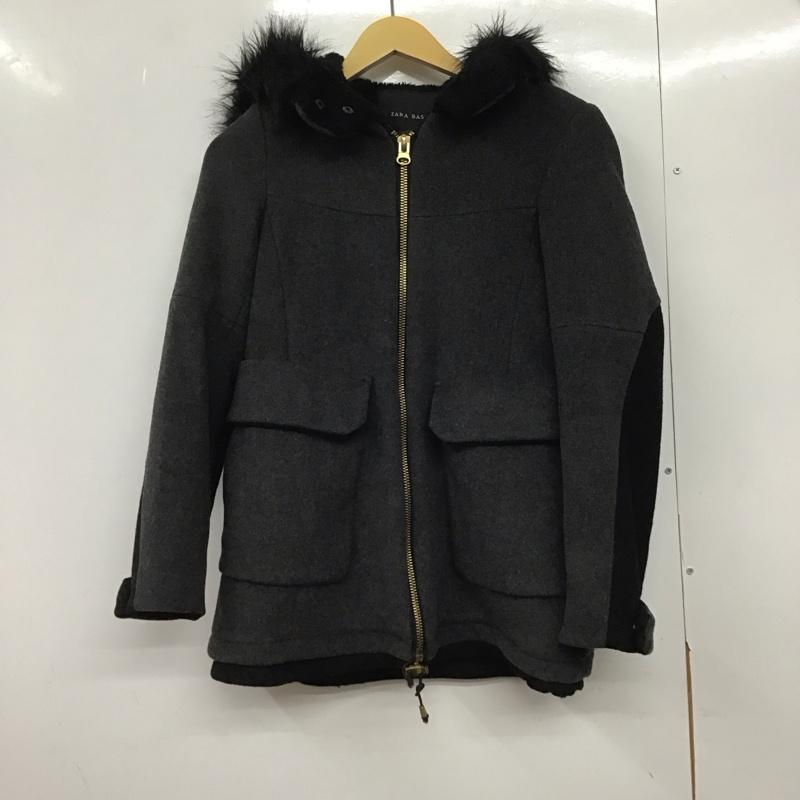 ザラベーシック ZARA BASIC ジャケット、上着 ジャケット、ブレザー ジップアップジャケットパーカー アウター XS 無地 ダークグレー / ダークグレー /  レディース USED 古着 中古 10145405