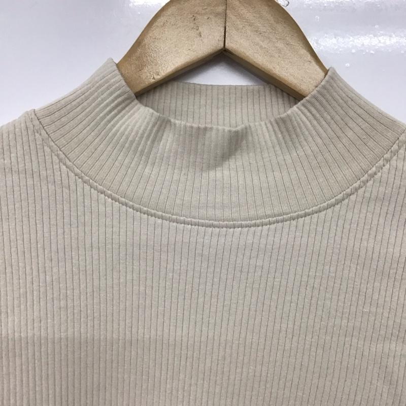 ザラ ZARA カットソー 長袖 長袖カットソー リブカットソー L 無地 アイボリー / アイボリー /  レディース USED 古着 中古 10145429