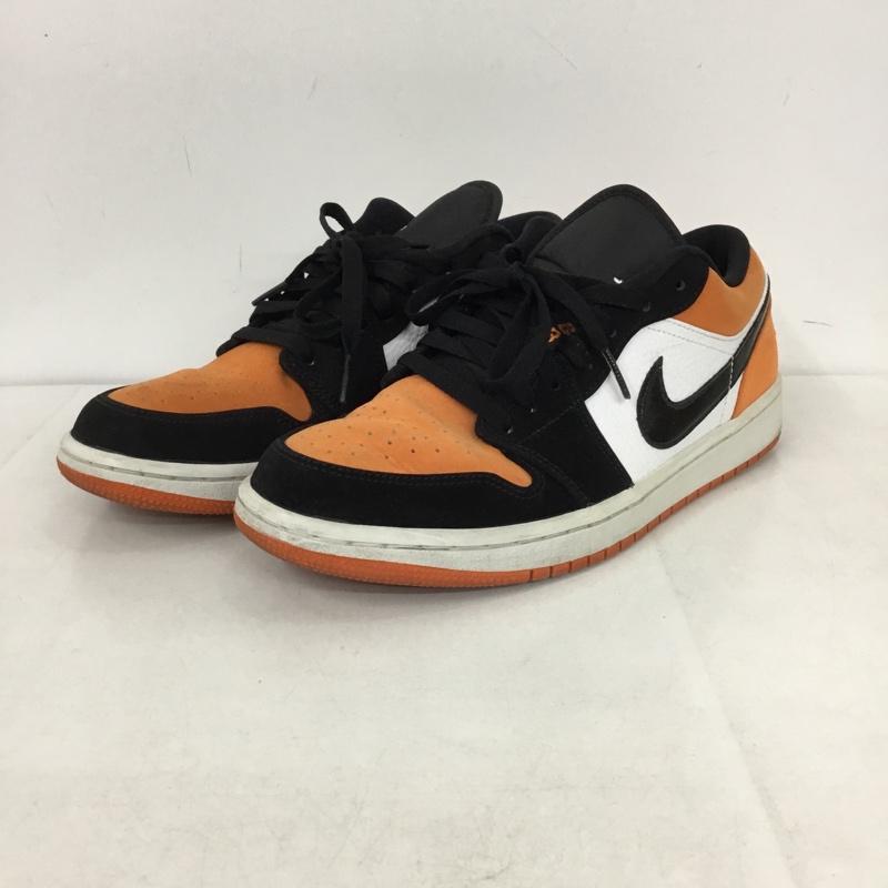ナイキ NIKE スニーカー スニーカー 553558-128 AIR JORDAN 1 LOW 26.5cm 26.5cm ロゴ、文字 白 / ホワイト / X 黒 / ブラック / X 橙 / オレンジ /  メンズ USED 古着 中古 10145447
